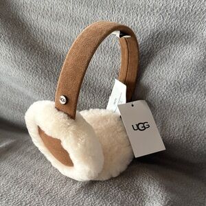 NWT UGG Shearling Brown and Cream Earmuffs